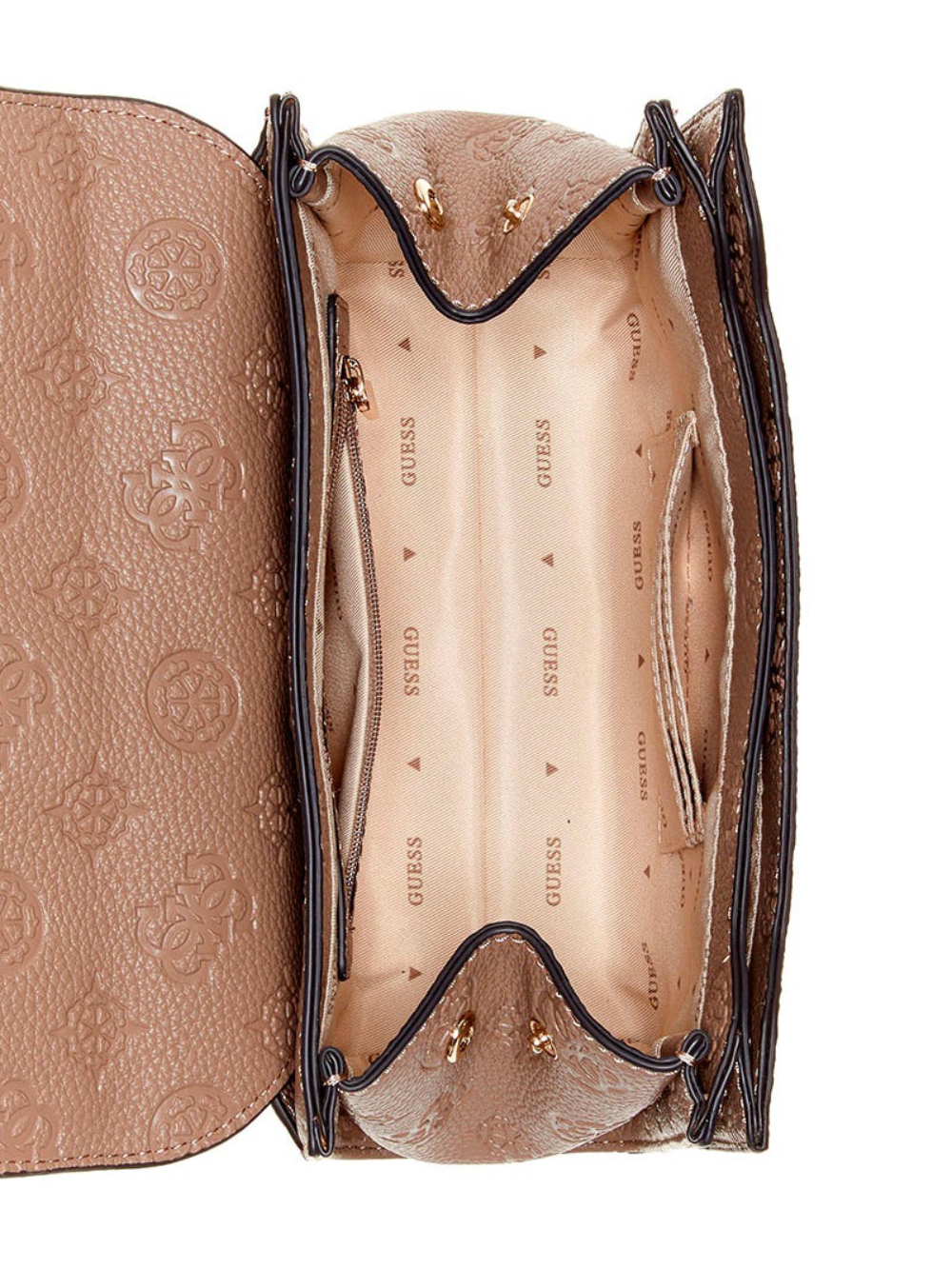 detail Guess dámská hnědá kabelka