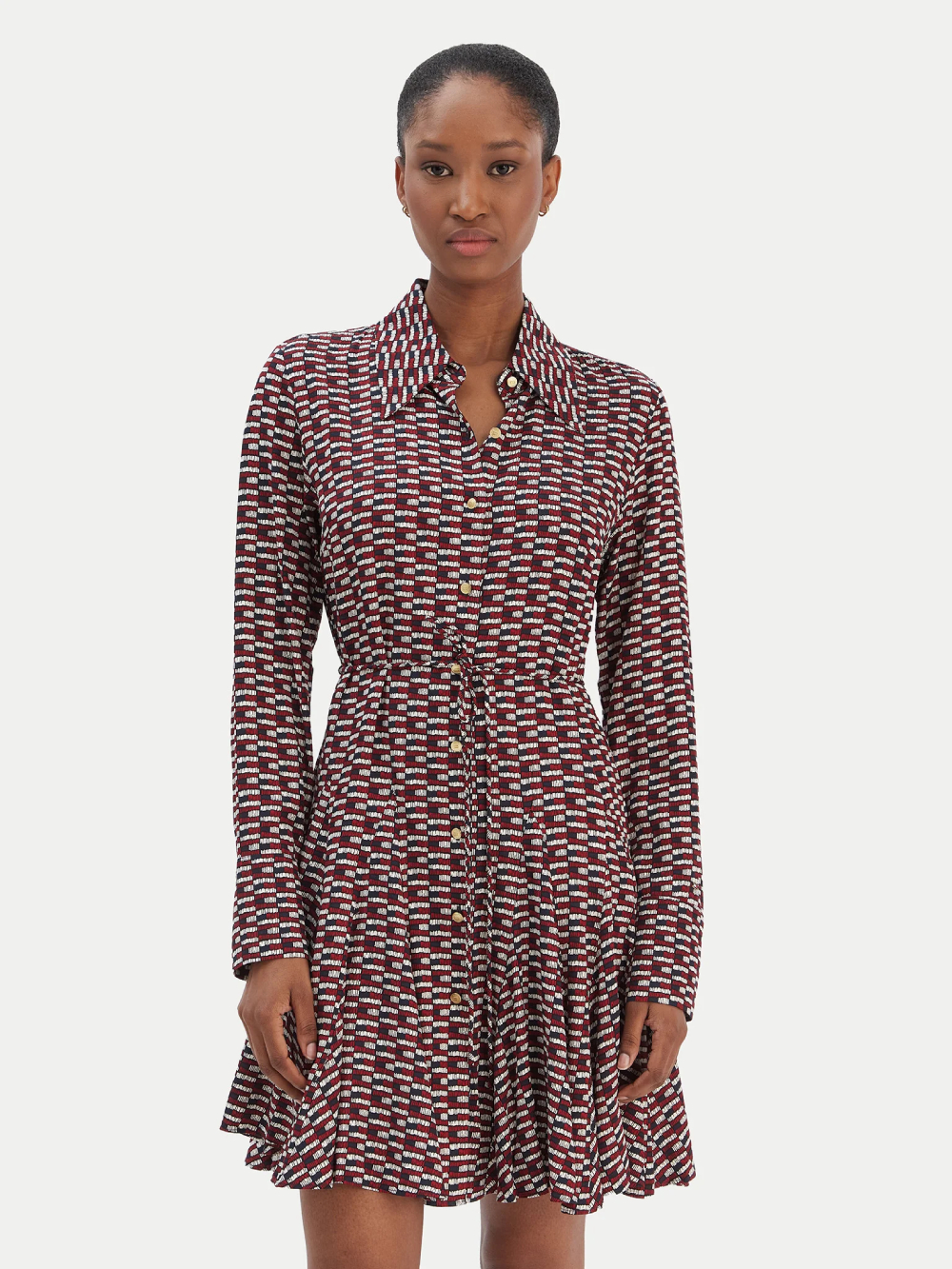 detail Tommy Hilfiger dámské barevné šaty