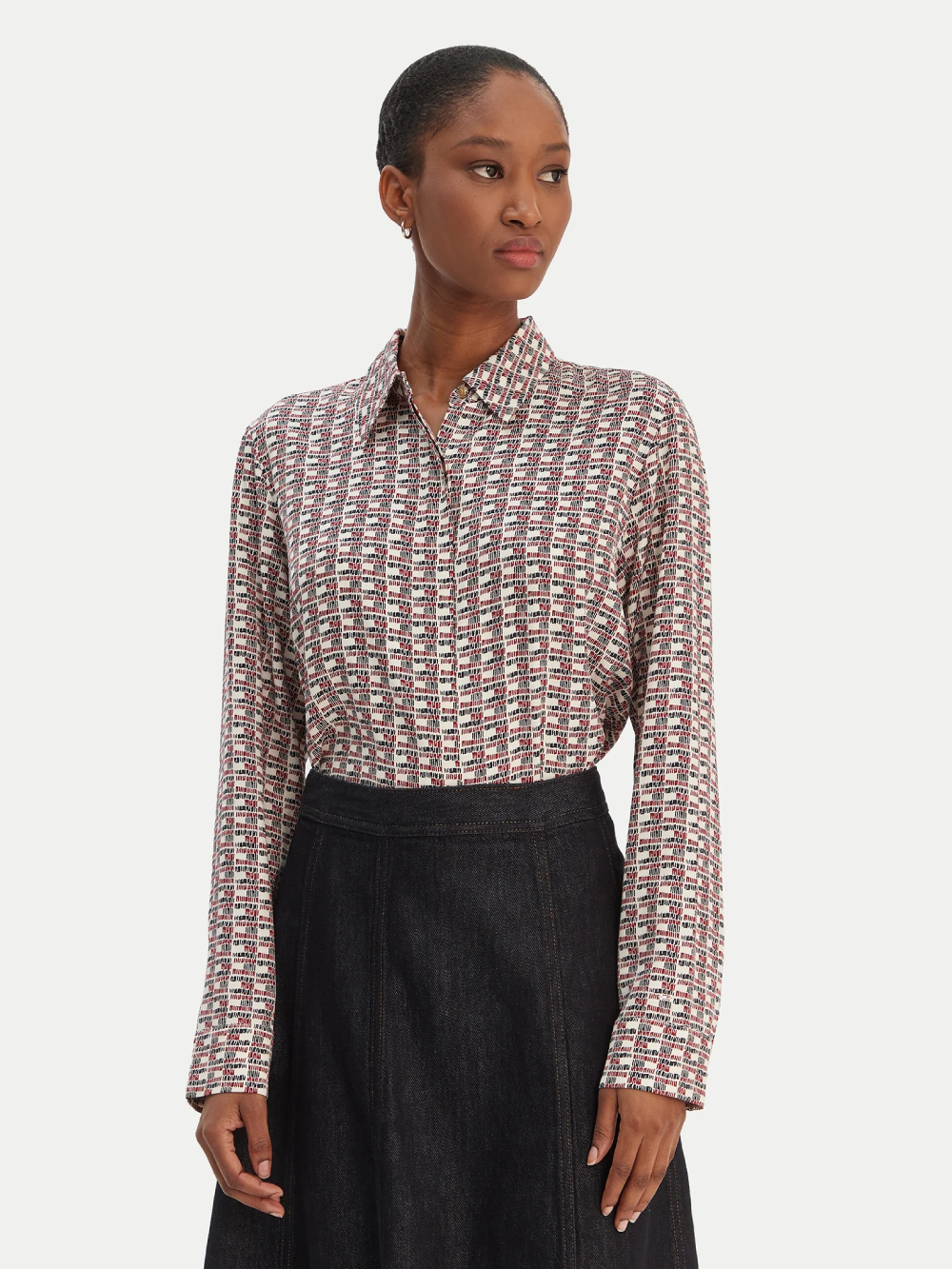 detail Tommy Hilfiger dámská barevná košile