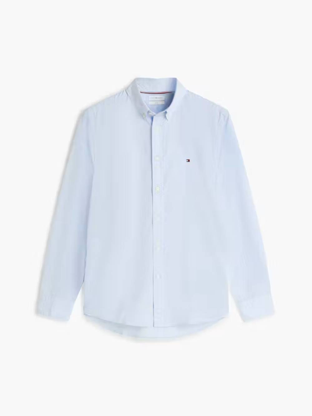 detail Tommy Hilfiger pánská modrá košile