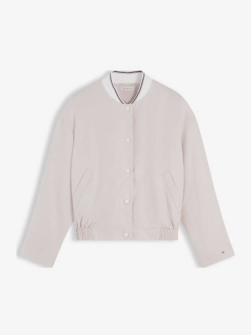 detail Tommy Hilfiger dámský lněný bomber