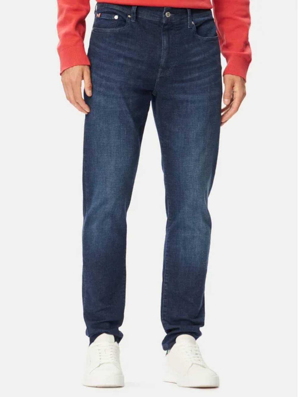 detail Tommy Hilfiger pánské modré džíny