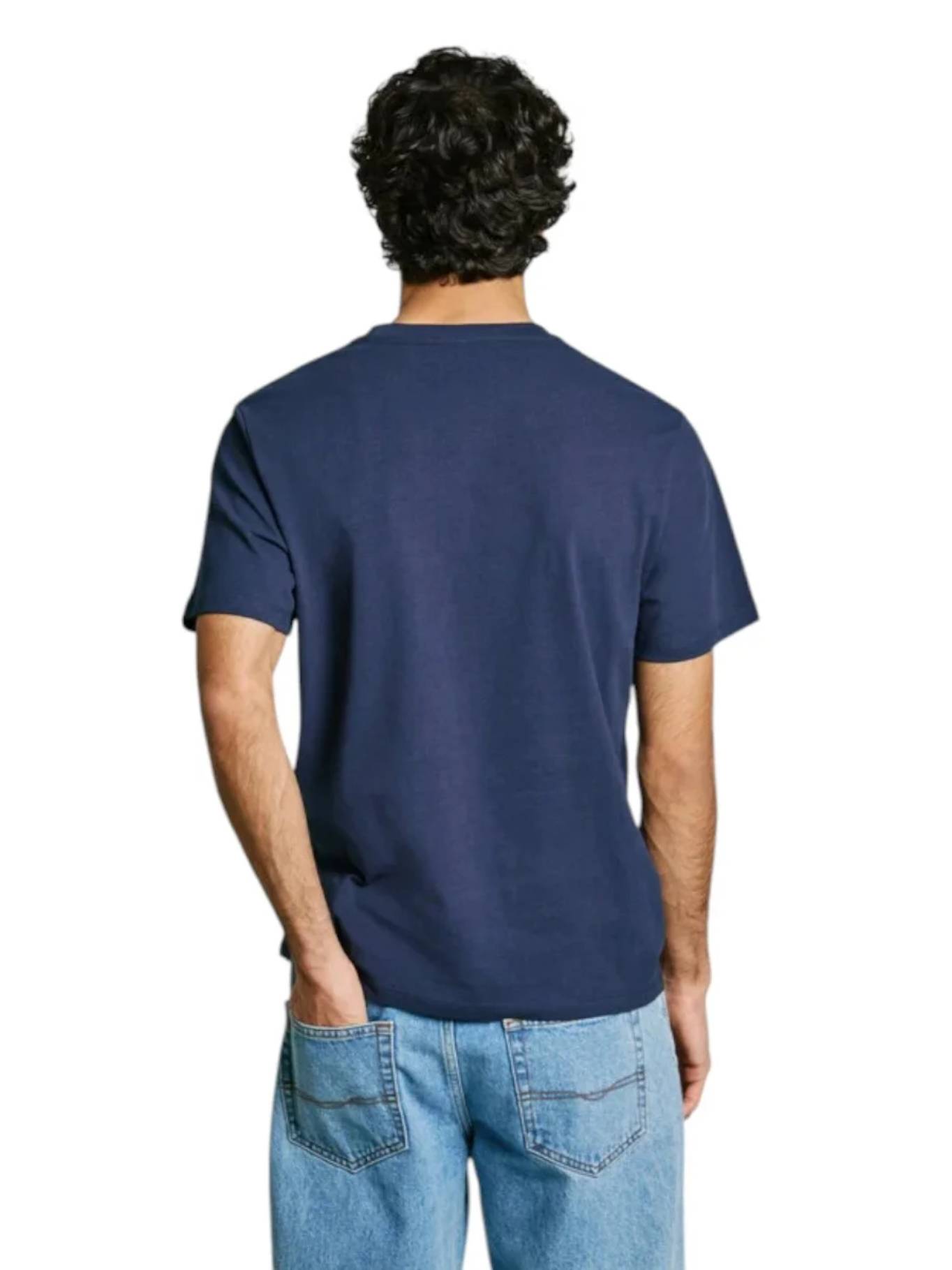 detail Pepe Jeans pánské tmavě modré tričko