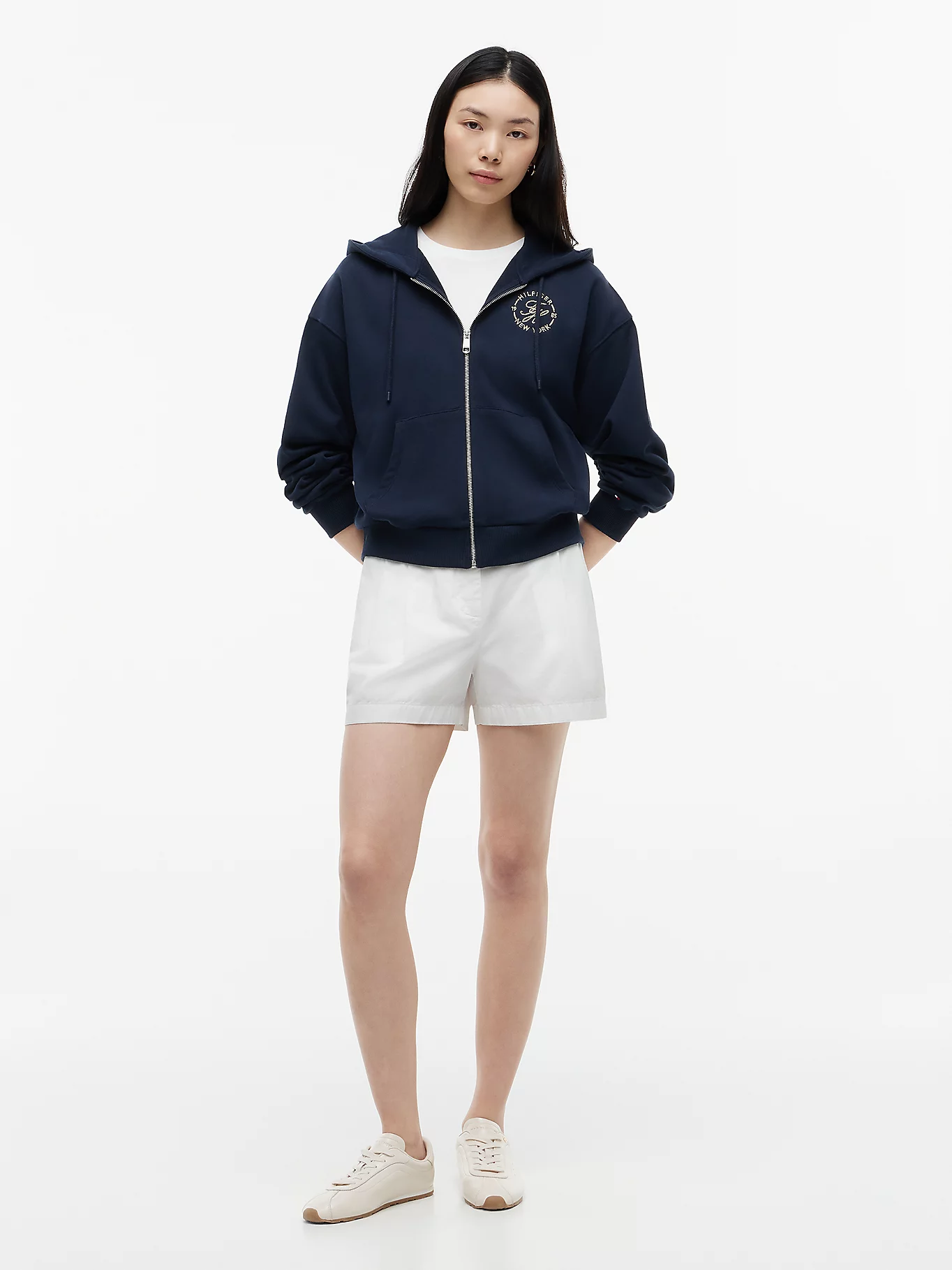 detail Tommy Hilfiger dámská tmavě modrá mikina