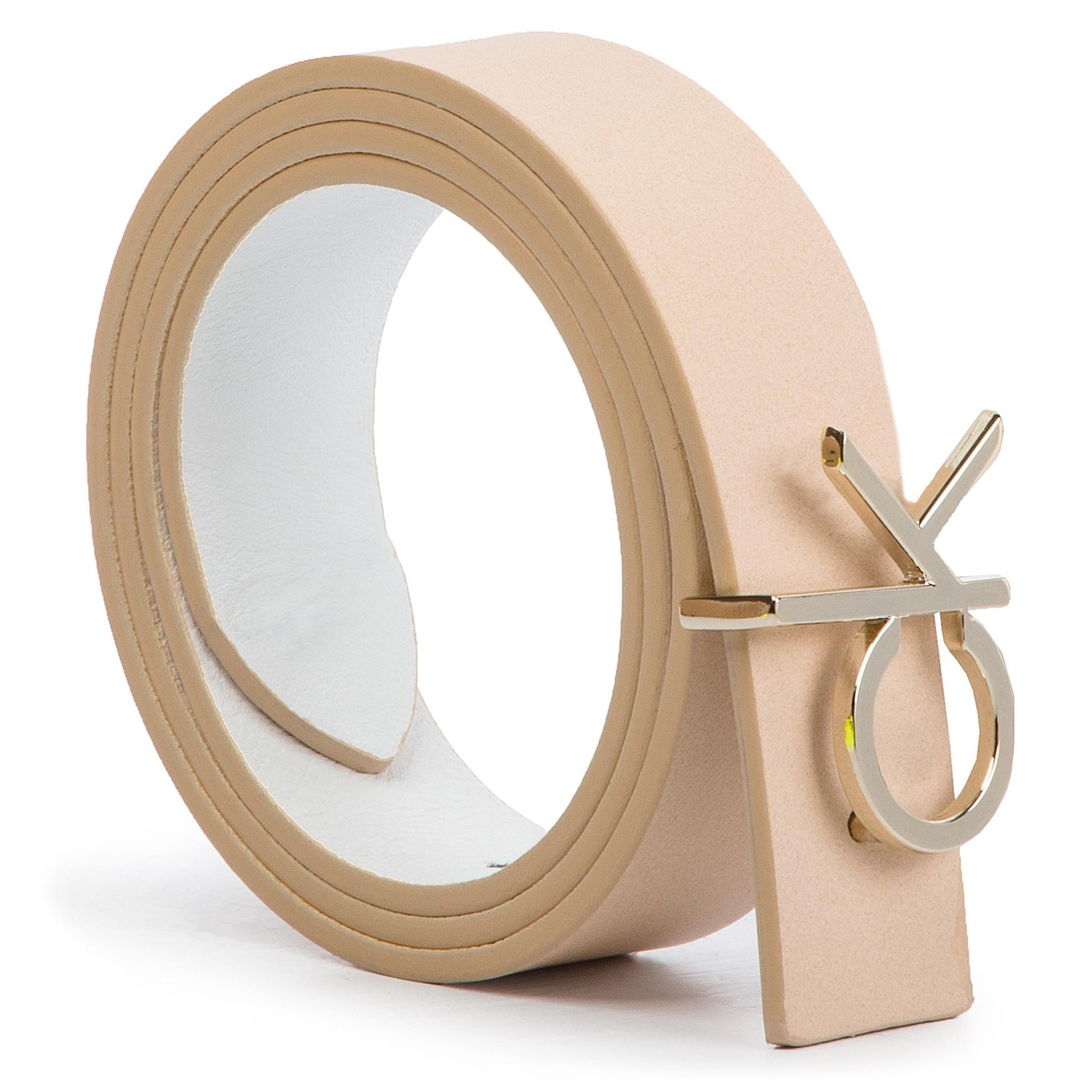 detail Calvin Klein dámský pudrový pásek