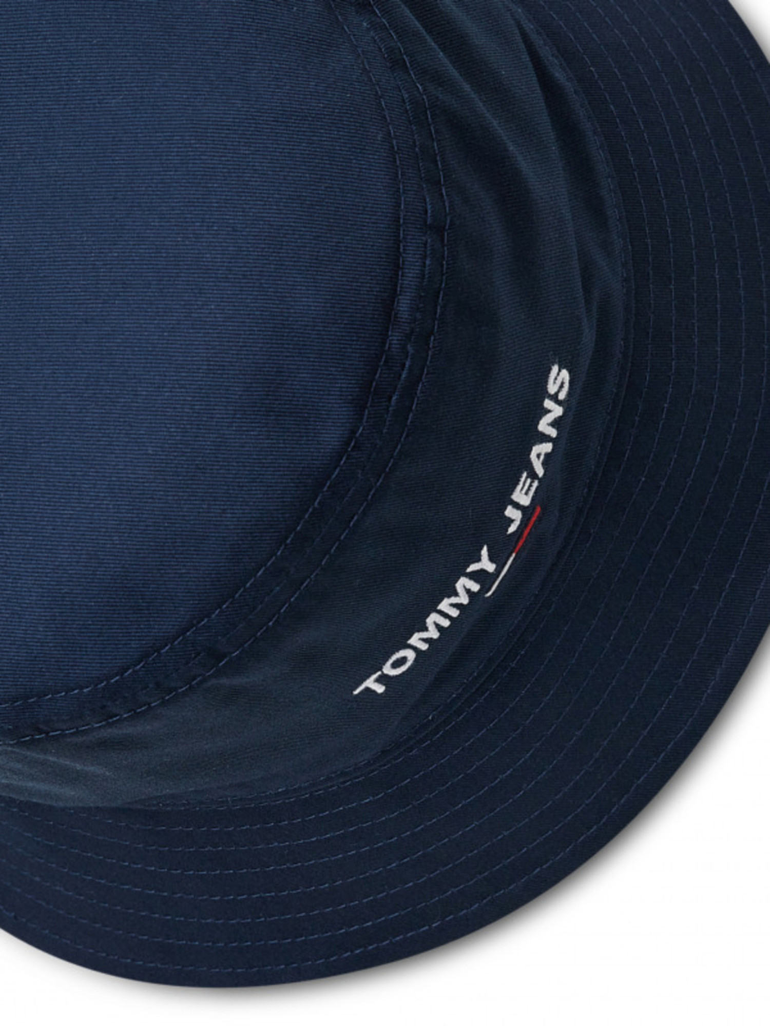 detail Tommy Jeans pánský modrý klobouk