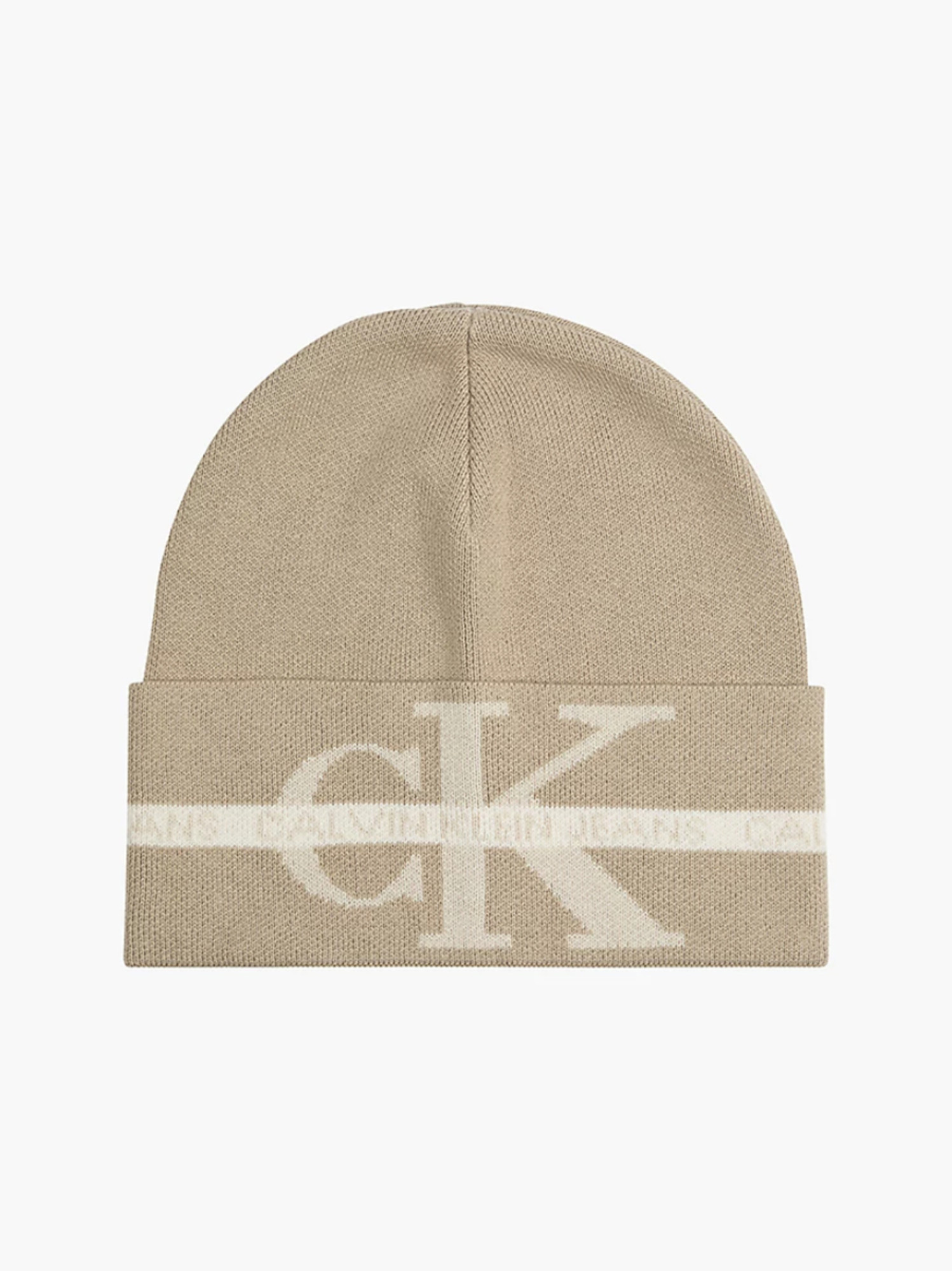 detail Calvin Klein pánská béžová čepice