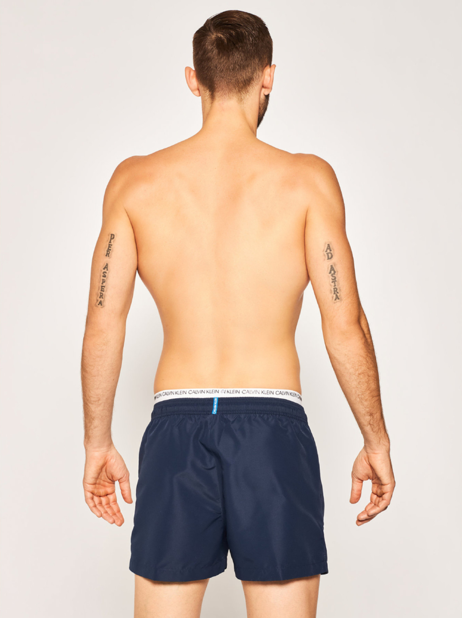 detail Calvin Klein pánské tmavě modré plavky