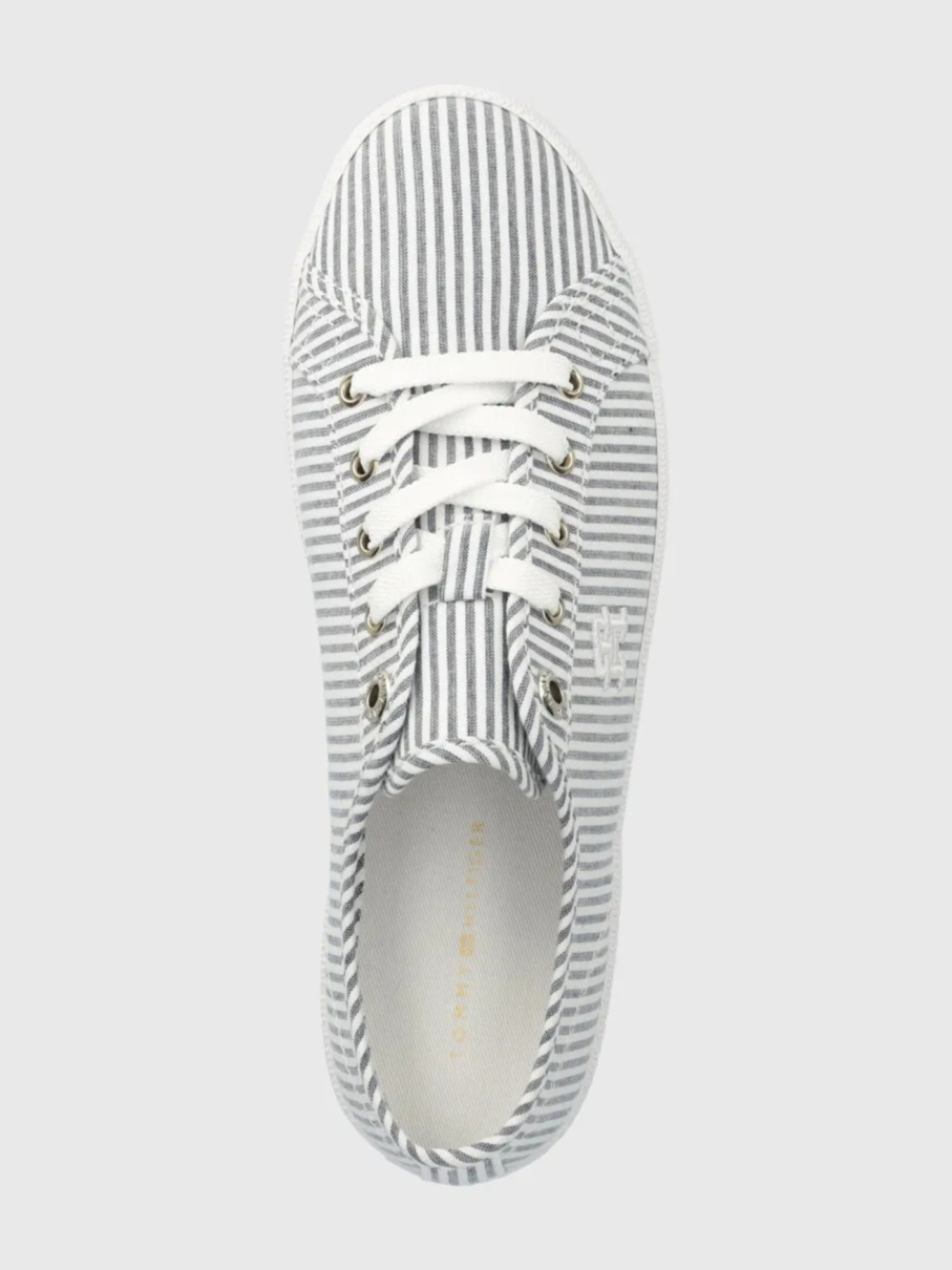 detail Tommy Hilfiger dámské modrobílé tenisky