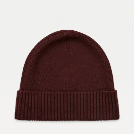 náhled Tommy Hilfiger pánská vínová zimní čepice Pima