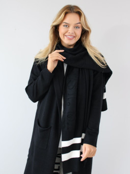 náhled Guess dámská černobílá šála