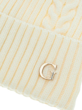 náhled Guess dámská krémová čepice