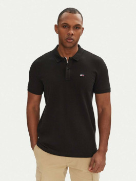 náhled Tommy Jeans pánské černé polo tričko