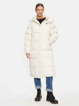 náhled Tommy Jeans dámská krémová bunda