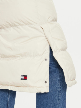 náhled Tommy Jeans dámská krémová bunda