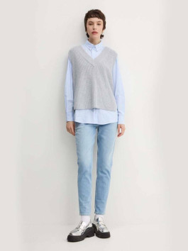 náhled Tommy Jeans dámská modro-bílá košile