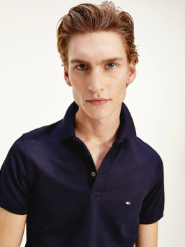 náhled Tommy Hilfiger pánské tmavě modré polo tričko