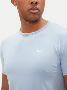 náhled Pepe Jeans pánské světle modré tričko Basic