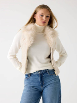 náhled Guess dámská krémová vesta