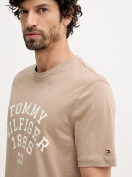 náhled Tommy Hilfiger pánské béžové tričko
