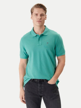 náhled Tommy Jeans pánské zelené polo tričko