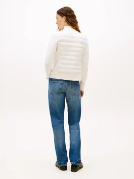 náhled Tommy Hilfiger dámská krémová bunda