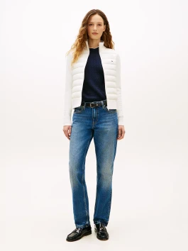 náhled Tommy Hilfiger dámská krémová bunda