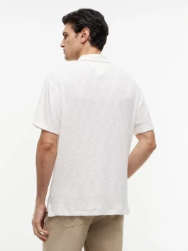 náhled Tommy Hilfiger pánské krémové polo tričko