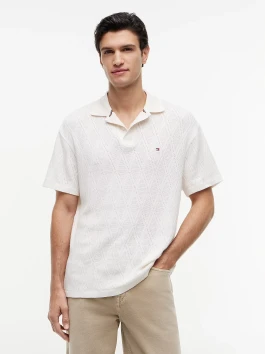 náhled Tommy Hilfiger pánské krémové polo tričko