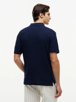 náhled Tommy Hilfiger pánské tmavě modré polo tričko