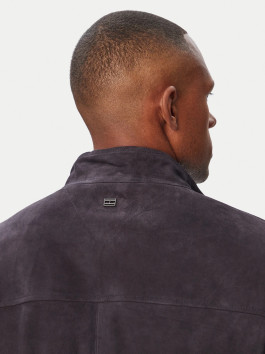 náhled Tommy Hilfiger pánská tmavě modrá kožená bunda