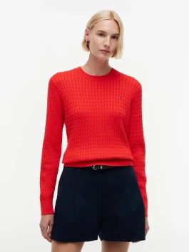 náhled Tommy Hilfiger dámský červený svetr