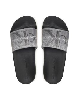 náhled Calvin Klein dámské šedočerné pantofle