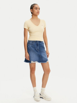 náhled Tommy Jeans dámská modrá džínová sukně