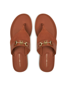 náhled Tommy Hilfiger dámské hnědé žabky