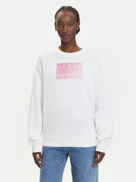 náhled Tommy Jeans dámská bílá mikina