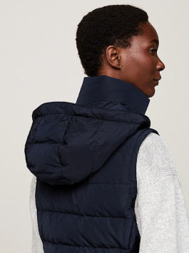 náhled Tommy Hilfiger dámská tmavě modrá péřová vesta