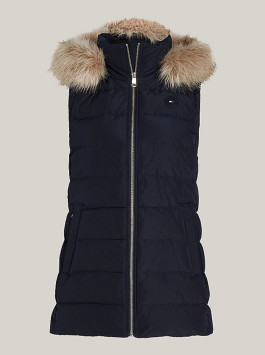 náhled Tommy Hilfiger dámská tmavě modrá péřová vesta