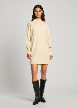 náhled Pepe Jeans dámské krémové šaty HAZEL