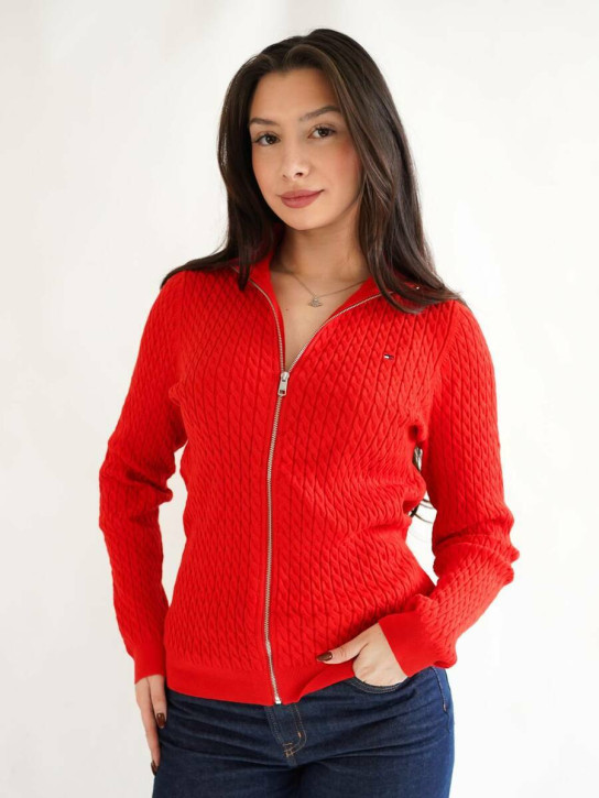 Tommy Hilfiger dámský červený svetr