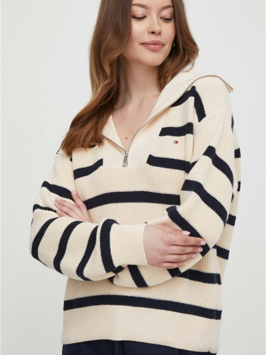 Tommy Hilfiger dámský béžový svetr