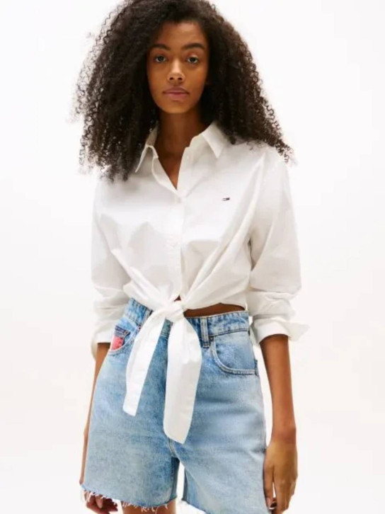 Tommy Jeans dámská bílá košile