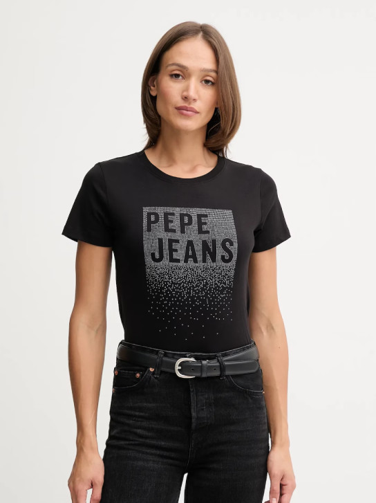 Pepe Jeans dámské černé tričko