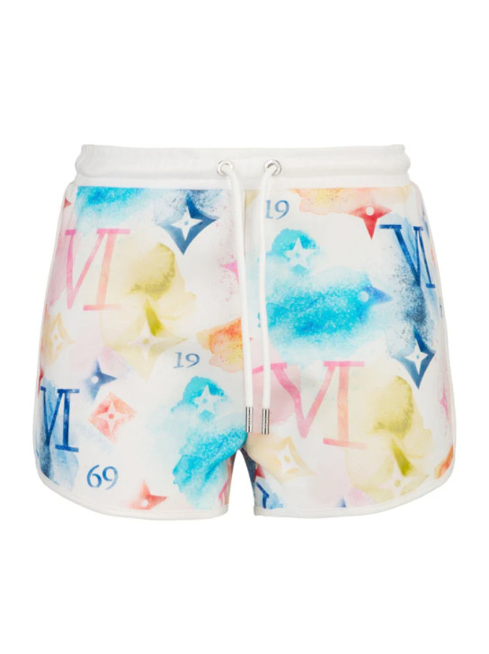 19v69 dámské bílé vzorované šortky