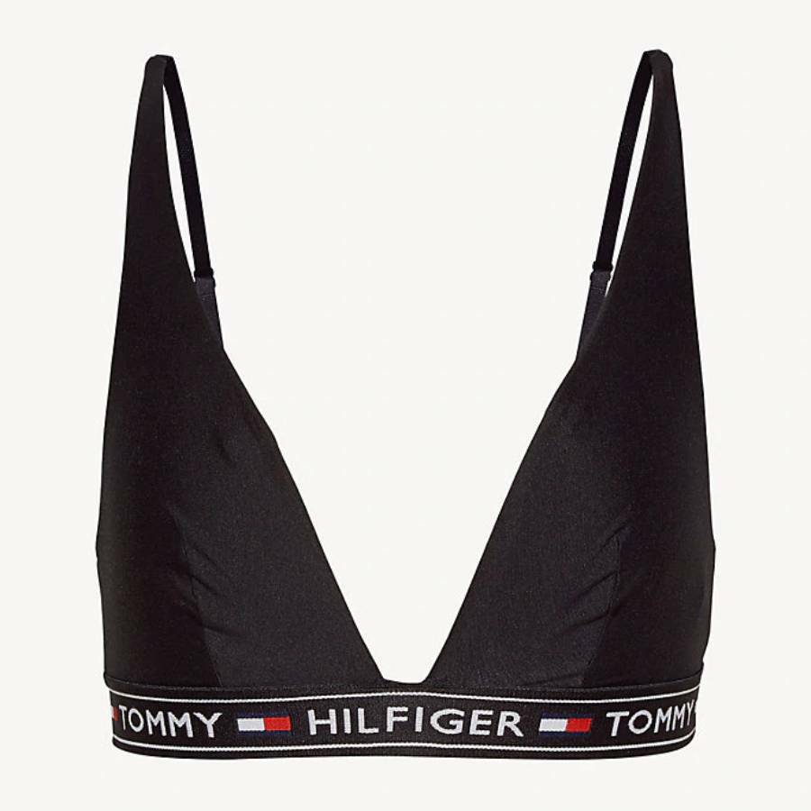 detail Tommy Hilfiger dámská černá podprsenka Triangle Bralette