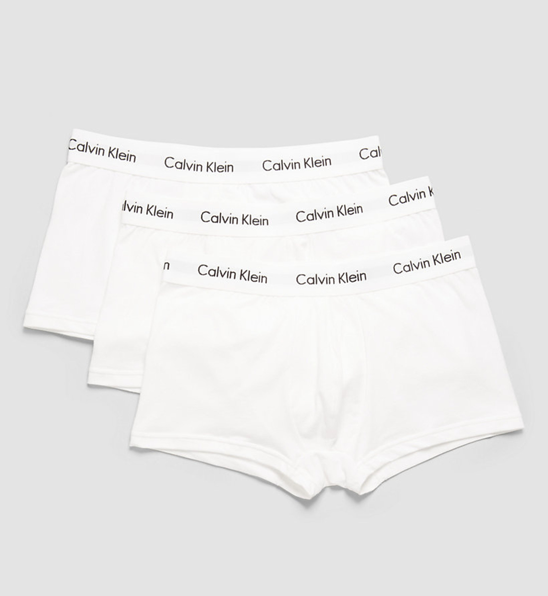 Calvin Klein pánské bílé boxerky 3pack - XL (100)
