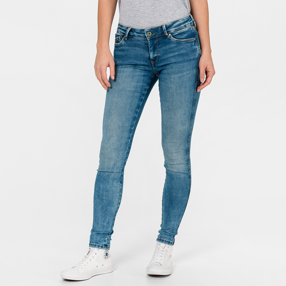 Levně Pepe Jeans dámské modré džíny Pixie Stitch - 30/30 (000)