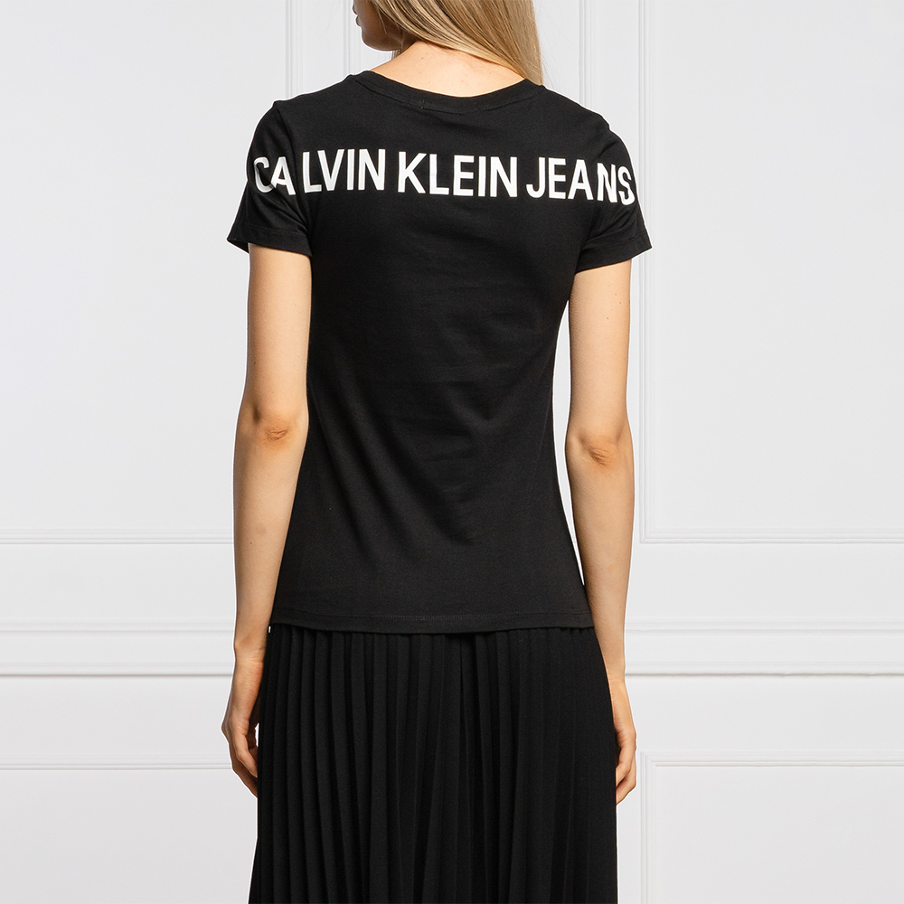 Calvin Klein dámské černé triko - S (BAE)