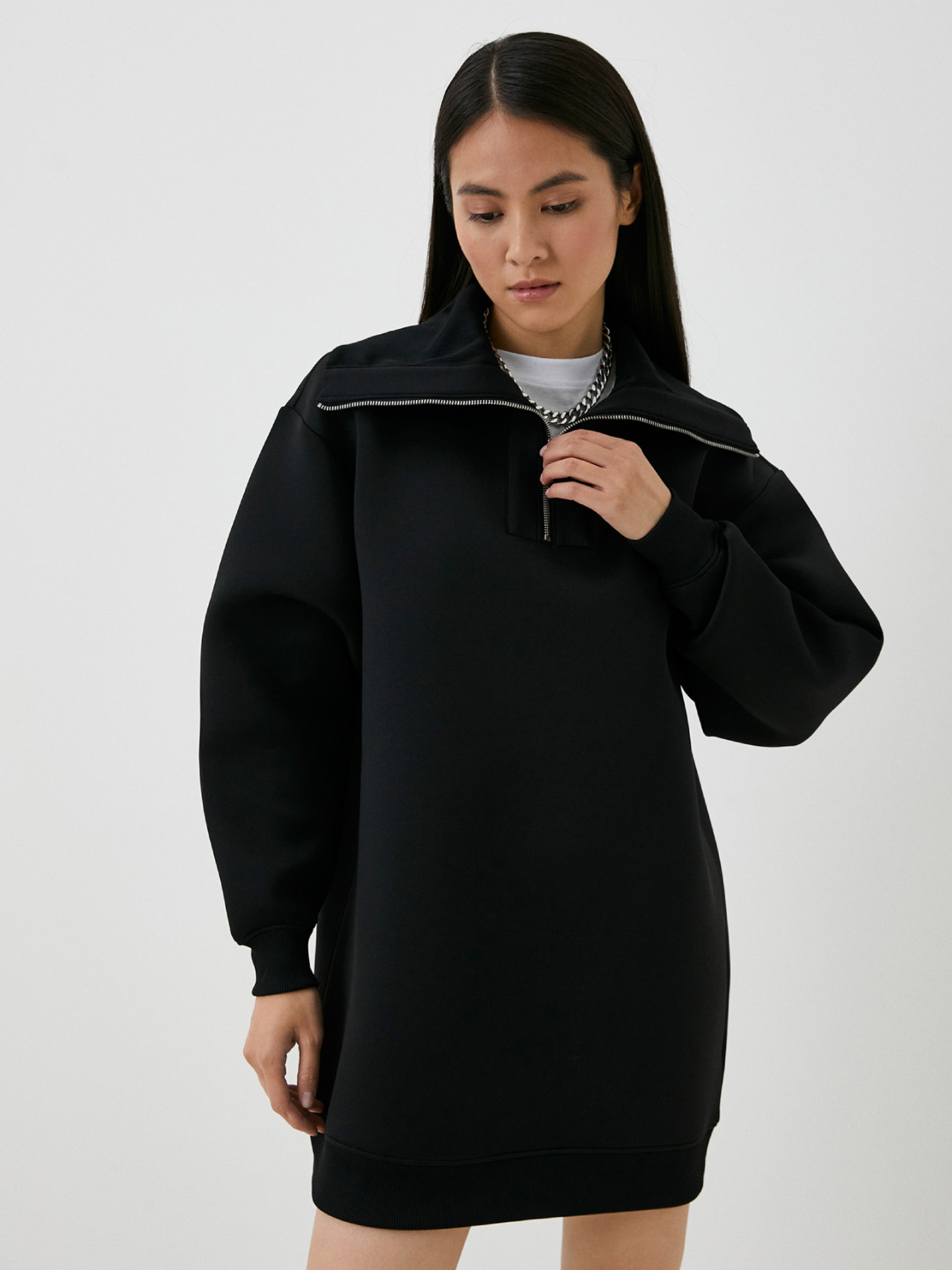Calvin Klein dámské volné černé šaty - S (BEH)