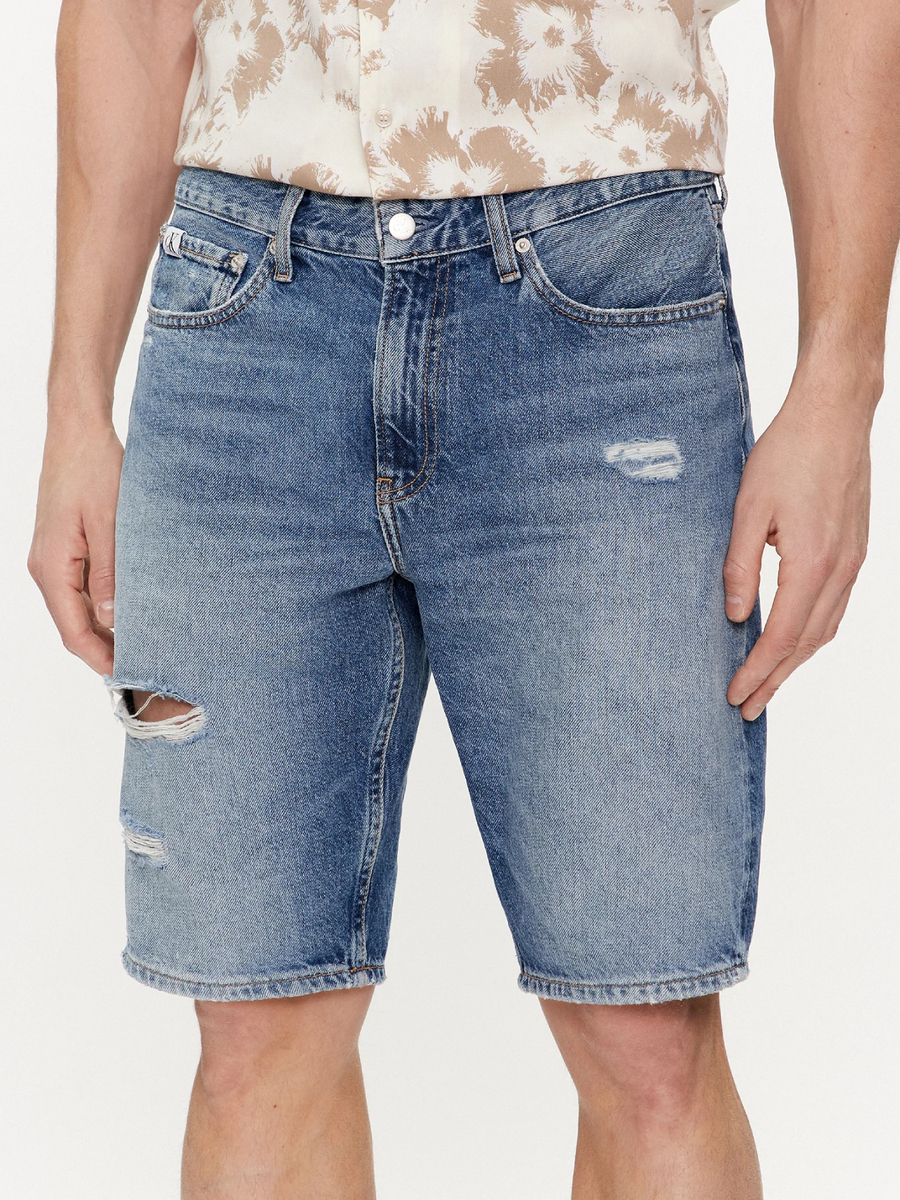 Calvin Klein pánské modré džínové šortky - 32/NI (1A4)